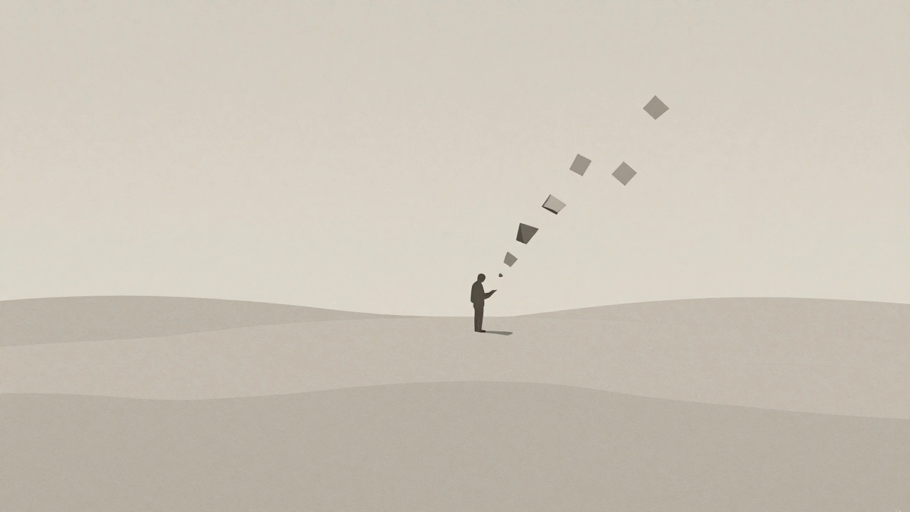 Abstract beige paper landscape symbolizing boring dry writing