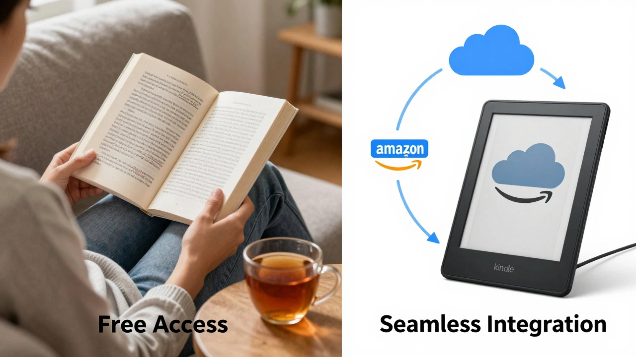Comparison of reading physical books versus Kindle sync with Amazon