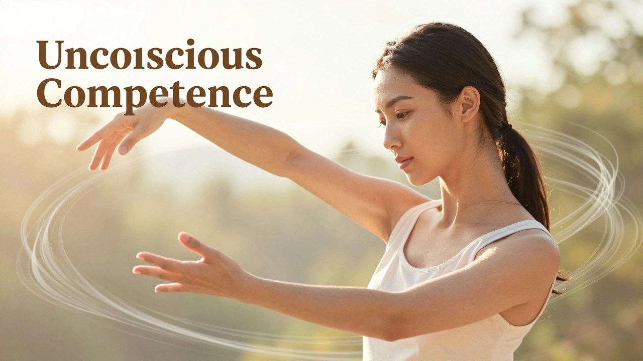Master performing skill with effortless flow